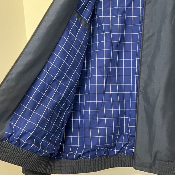 Chaps Casual Sporty Full Zip Bomber Style Lined Jacket - Navy Blue - Size M - Picture 5 of 8